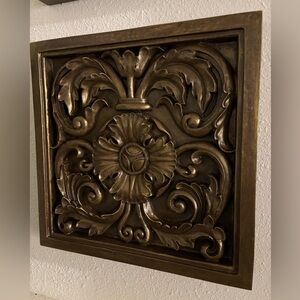 Vintage resin wall tiles, art, wall hanging